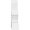 Ekena Millwork Richland Architectural Grade PVC Gable Bracket, 36"W x 18"H x 4"D x 4"F, 12/12 Pitch GBP036X18X0404RIC00 - alternate 3